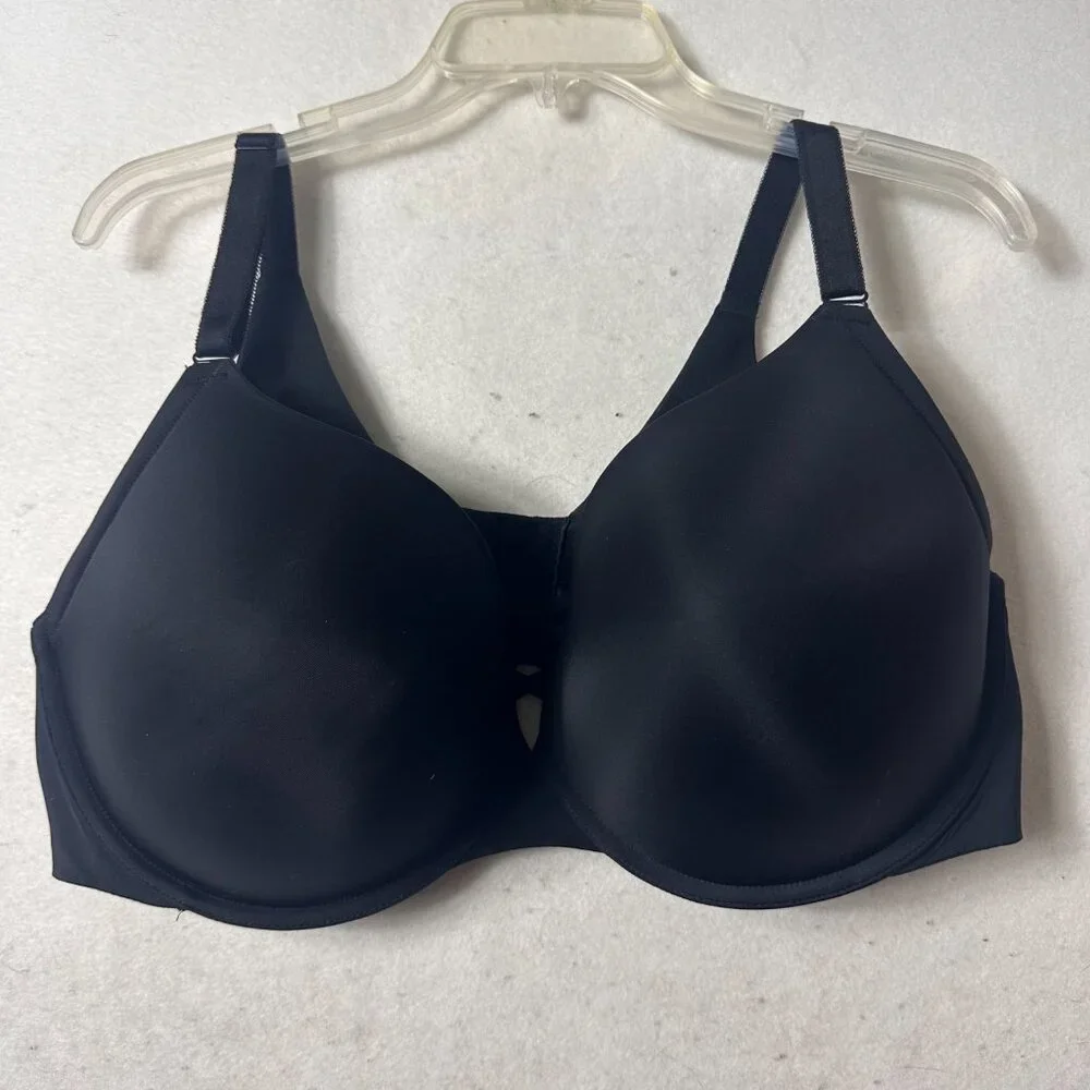 Torrid Curve XO Plunge Push‎ Up Bra Women’s Size 46DDD Underwire Black Lattice